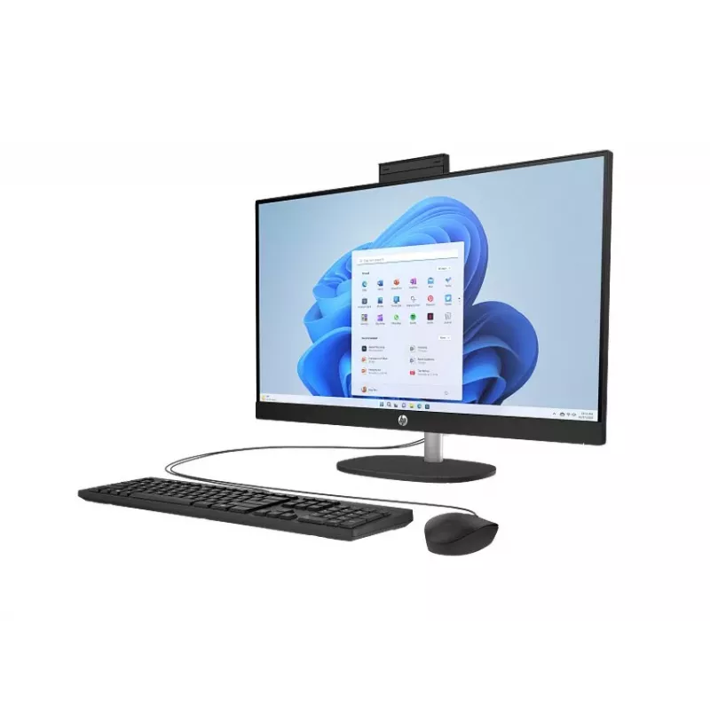 HP All-in-One 27-cr0912nc computador de secretária, Intel Core i5-1334U, 16 GB RAM, 512 GB SSD, ecrã Full HD IPS de 27 polegadas, Windows 11 Home, branco (recondicionado)