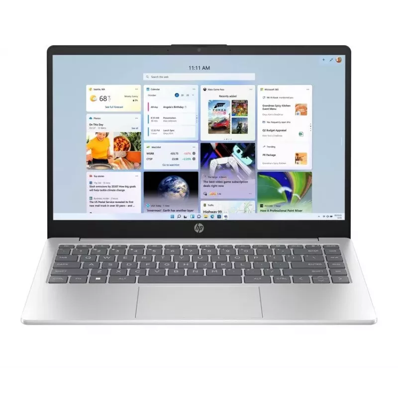 HP Portátil 14-em0021ne, AMD Ryzen 5 7520U, 8GB RAM, 256GB SSD, 14,0 polegadas FHD, Natural Silver, Windows 11 Home (recondicionado)