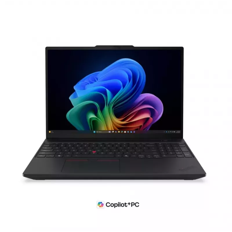 Portátil Lenovo ThinkPad T16 Gen 5 16 polegadas WUXGA, Intel Core Ultra 5 325U, 16GB DDR5, 512GB SSD, Intel Graphics, Windows 11 Pro, teclado retroiluminado nórdico, preto, leitor de impressões digitais, 5G atualizável, 3 anos de garantia