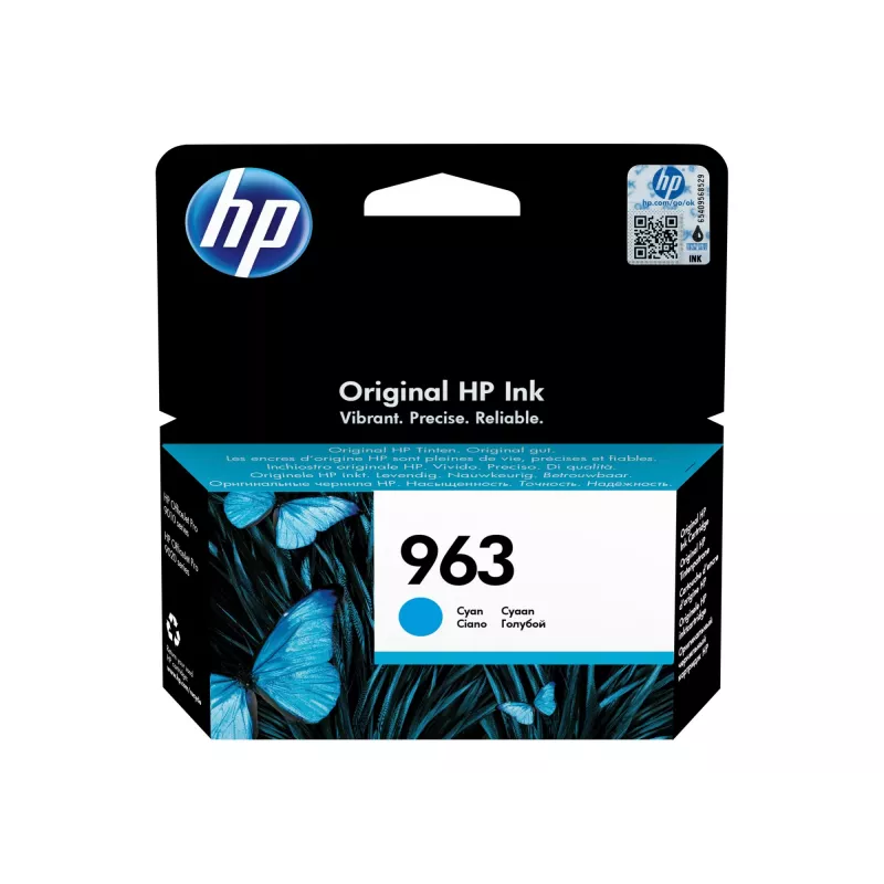 Tinteiro original HP 963 ciano
