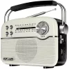 Altifalante Bluetooth portátil SVEN SRP-500, branco (3W, rádio FM/AM/SW, USB, microSD, AUX, bateria)