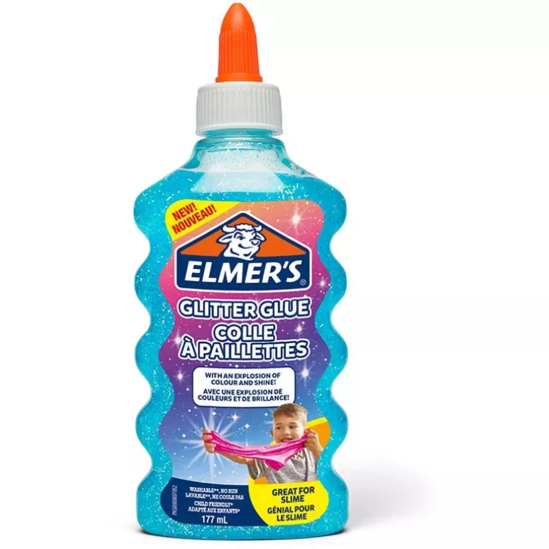 Cola líquida Elmer's 2077252 - 177 ml (6 fl oz) - lavável, não tóxica, seca transparente - frasco doseador