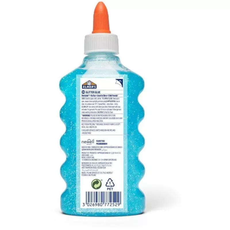 Cola líquida Elmer's 2077252 - 177 ml (6 fl oz) - lavável, não tóxica, seca transparente - frasco doseador
