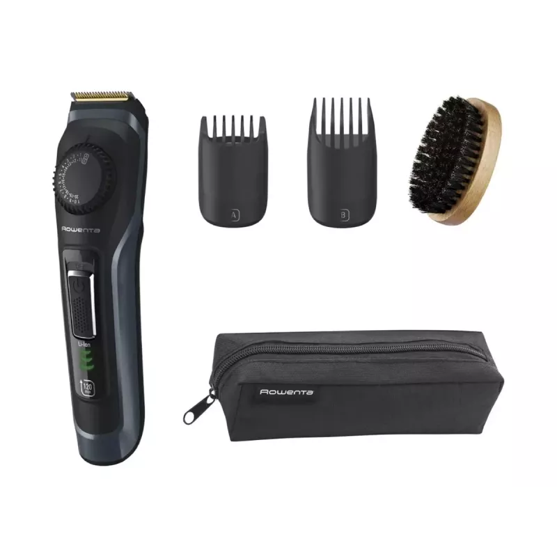 Rowenta Aparador de barba TN3804E0 Virtuo sem fios 39 níveis de comprimento Preto/Azul