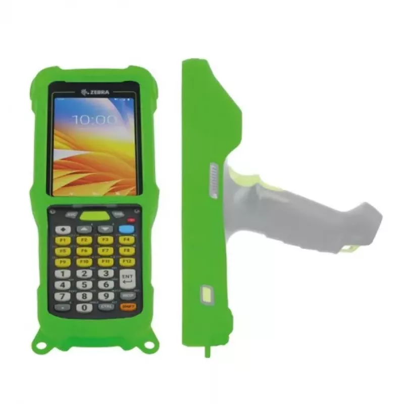 Mobilis capa de silicone robusta para Zebra MC9400 MC9450, verde de segurança 802C