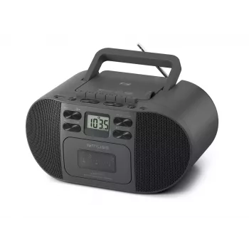 Muse M-188RDC CD-Boombox com Bluetooth, rádio FM, USB, preto