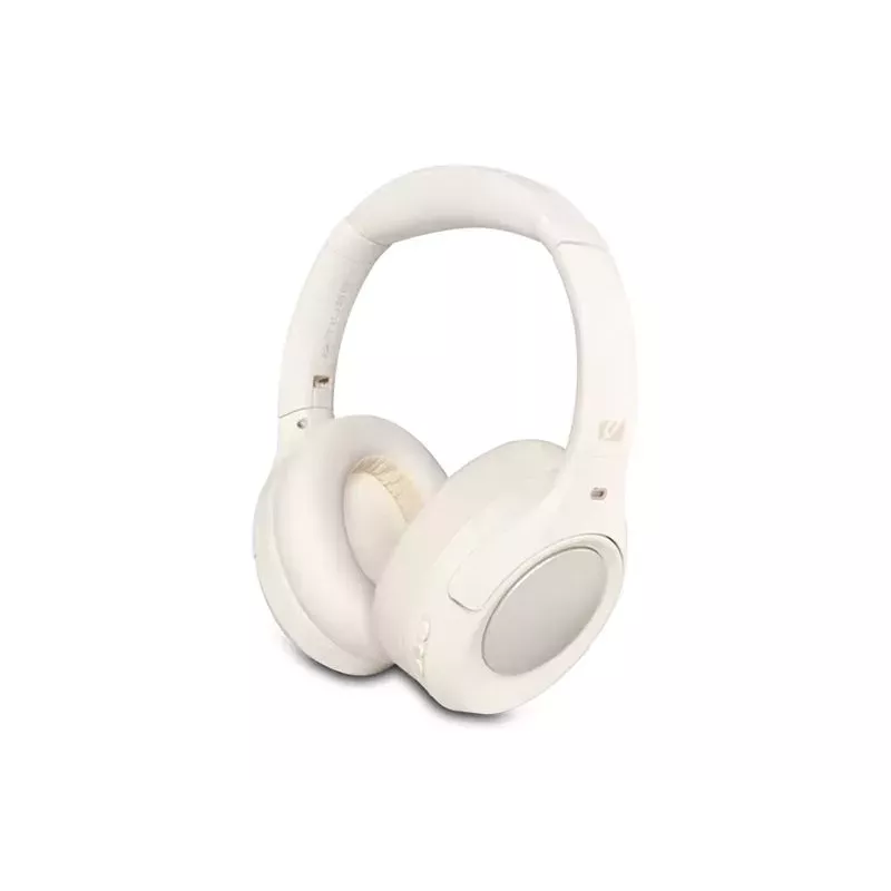Muse M-295 ANCW auscultadores over-ear sem fios com cancelamento ativo de ruído, branco