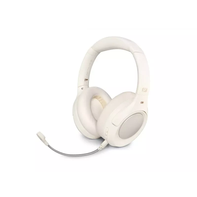 Muse M-295 ANCW auscultadores over-ear sem fios com cancelamento ativo de ruído, branco