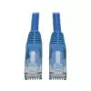 Tripp cabo de rede Cat6 Gigabit Snagless Molded RJ45 M/M azul de 3 pés