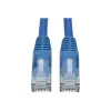 Tripp cabo de rede Cat6 Gigabit Snagless Molded RJ45 M/M azul de 3 pés