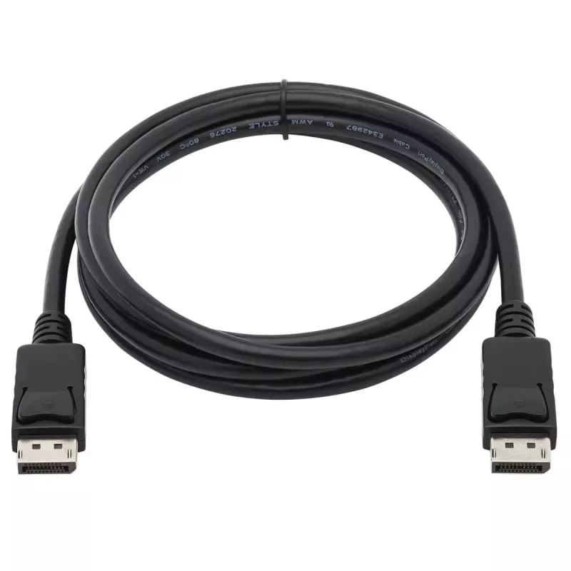EATON Tripp Lite Series cabo DisplayPort com fichas de bloqueio, 4K 60 Hz (M/M), preto, 10 pés (3,05 m)