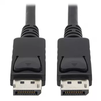 Tripp Lite Series cabo DisplayPort com fichas de bloqueio, 4K 60 Hz (M/M), preto, 1,8 m