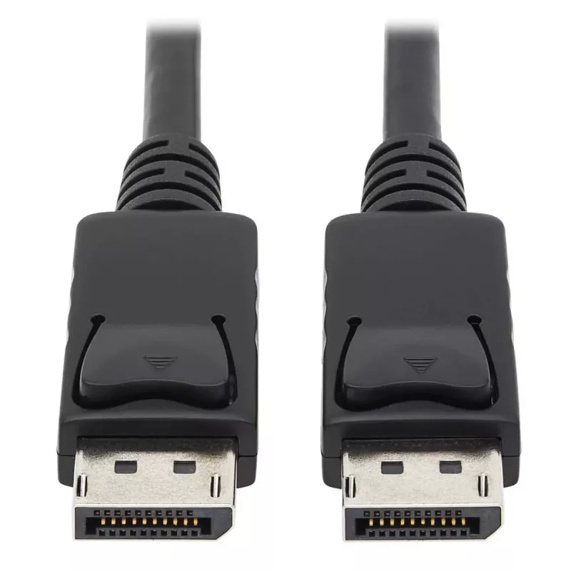 Tripp Lite Series cabo DisplayPort com fichas de bloqueio, 4K 60 Hz (M/M), preto, 1,8 m
