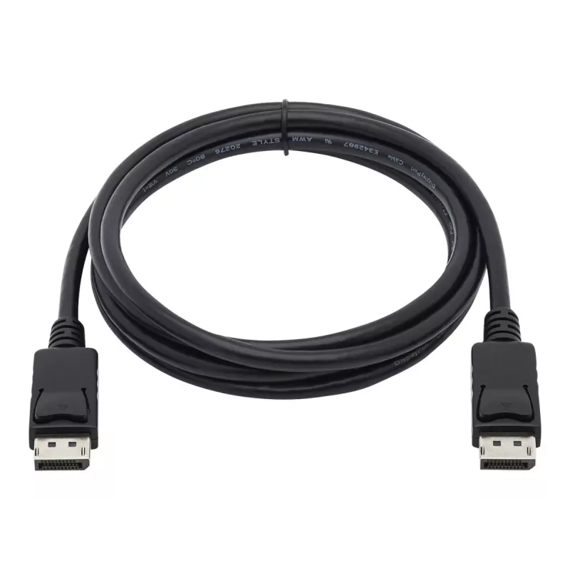 Tripp Lite Series cabo DisplayPort com fichas de bloqueio, 4K 60 Hz (M/M), preto, 1,8 m