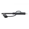 Eaton Tripp Lite Series cabo universal USB-A para Lightning, USB Micro-B e USB-C de sincronização/carregamento (M/3xM), certificado MFi, preto, 1,8 m