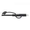 Eaton Tripp Lite Series cabo universal USB-A para Lightning, USB Micro-B e USB-C de sincronização/carregamento (M/3xM), certificado MFi, preto, 1,8 m