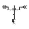 Eaton Tripp Lite Series suporte de secretária Flex Arm para dois monitores para ecrãs de 13-27 polegadas até 17,6 lbs por ecrã (DDR1327SDFC-1)