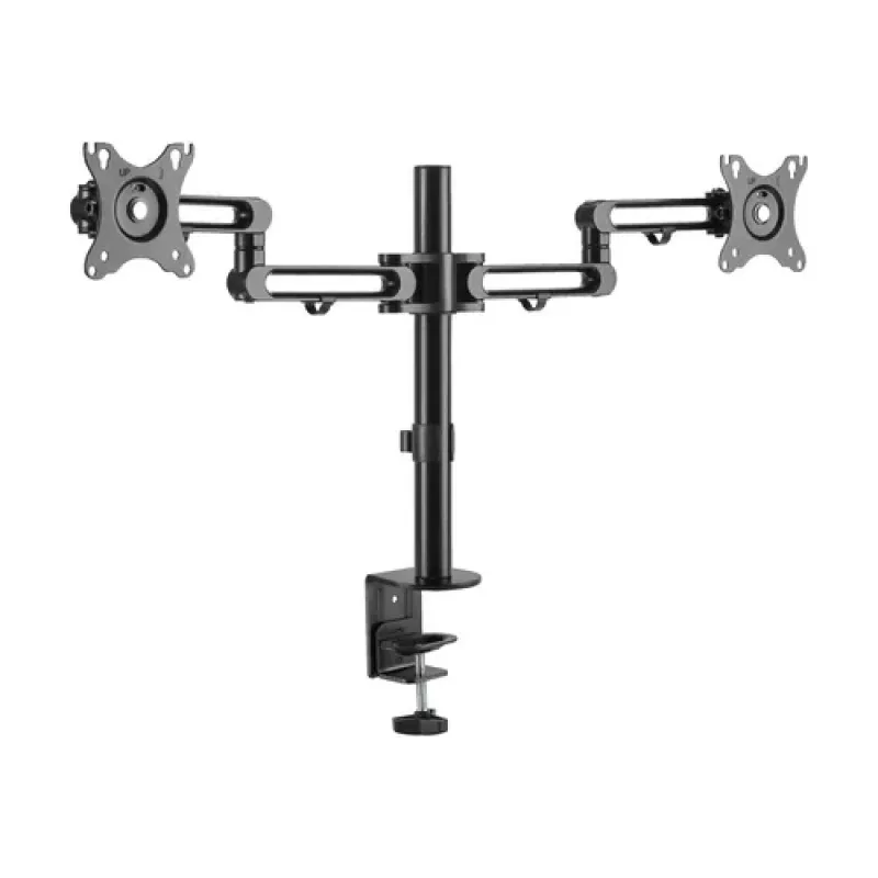 Eaton Tripp Lite Series suporte de secretária Flex Arm para dois monitores para ecrãs de 13-27 polegadas até 17,6 lbs por ecrã (DDR1327SDFC-1)