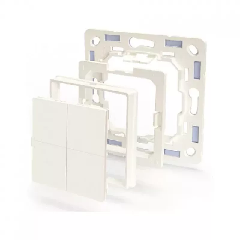 Shelly Plug & Play BLU Wall Switch 4 adaptador Legrand & Shelly branco