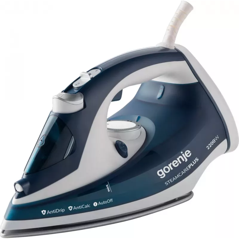 Ferro de engomar a vapor Gorenje SIH2200TQC 2200 W azul/branco