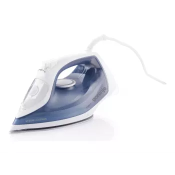 Ferro de engomar a vapor Gorenje SIK2200WB, 2200W, depósito 450ml, base cerâmica, azul/branco