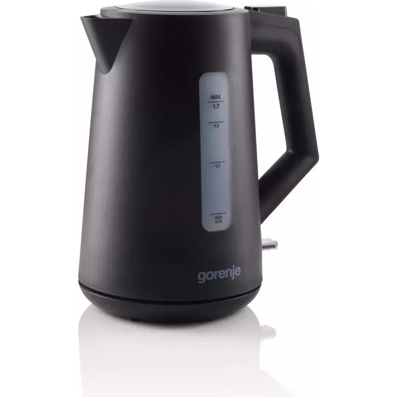 Chaleira elétrica Gorenje K17OPB 2200 W 1,7 L plástico preto base rotativa 360°