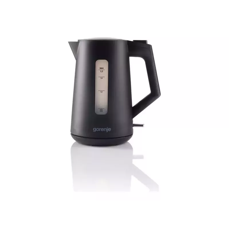 Chaleira elétrica Gorenje K17OPB 2200 W 1,7 L plástico preto base rotativa 360°
