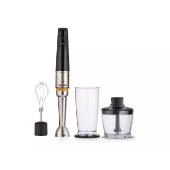 Varinha mágica Gorenje HBX1200EB 1200 W com copo de plástico, 0,8 L, haste de aço inoxidável, preto