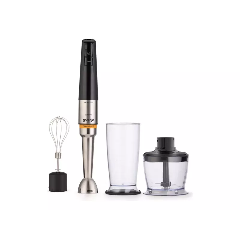 Varinha mágica Gorenje HBX1200EB 1200 W com copo de plástico, 0,8 L, haste de aço inoxidável, preto