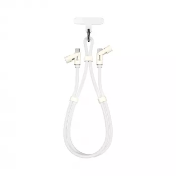 SBOX Lanyard White cabo USB-C para USB-C 1,5 m branco