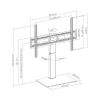 Suporte de chão para TV LED SBOX FS-306 (37-75