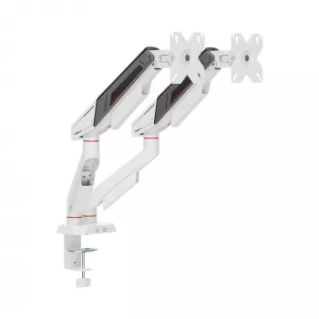 White Shark KHUFU-II GMS-3211 / Suporte de secretária para 2 monitores