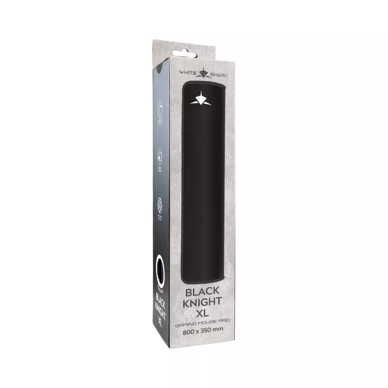 Tapete de Rato Gaming White Shark BLACK KNIGHT XL MP-2103 800x350mm