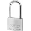 Cadeado ABUS 64TI/40HB40 KD Titalium, com chave igual, arco alto, nível de segurança 5