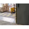 Durable S32R passa-cabos de chão, PVC, preto/amarelo, arredondado, 1000 mm