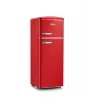 Combinado frigorífico-congelador SEVERIN RKG 8930 Retro Red, 208 L, classe energética E