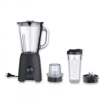 Espumador e aquecedor de leite automático SEVERIN SM 3724, 500 W, aço inoxidável, preto
