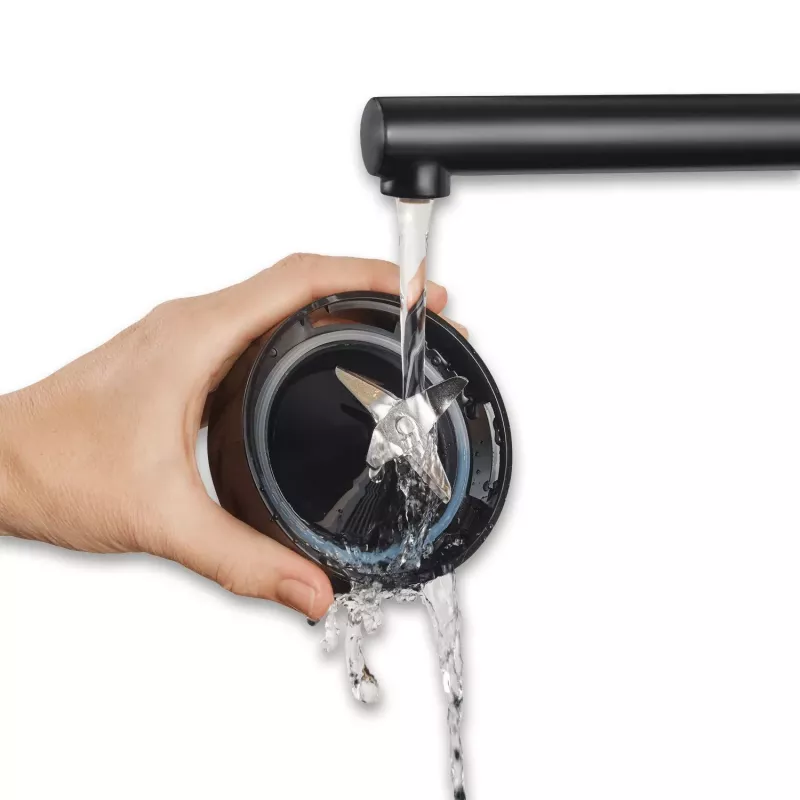 Espumador e aquecedor de leite automático SEVERIN SM 3724, 500 W, aço inoxidável, preto