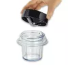 Espumador e aquecedor de leite automático SEVERIN SM 3724, 500 W, aço inoxidável, preto