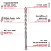 Conjunto de brocas de martelo SDS-plus EINHELL-KWB, Ø 6-14 mm (7 peças, 210 mm)