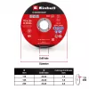 Disco de corte fino EINHELL-KWB, Ø 115 x 1,0 mm, 5 unidades (para rebarbadora)