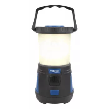 Lanterna de campismo a bateria ANSMANN CL600B - preto/azul - ABS - gancho de suspensão - IPX4 - 600 lúmenes