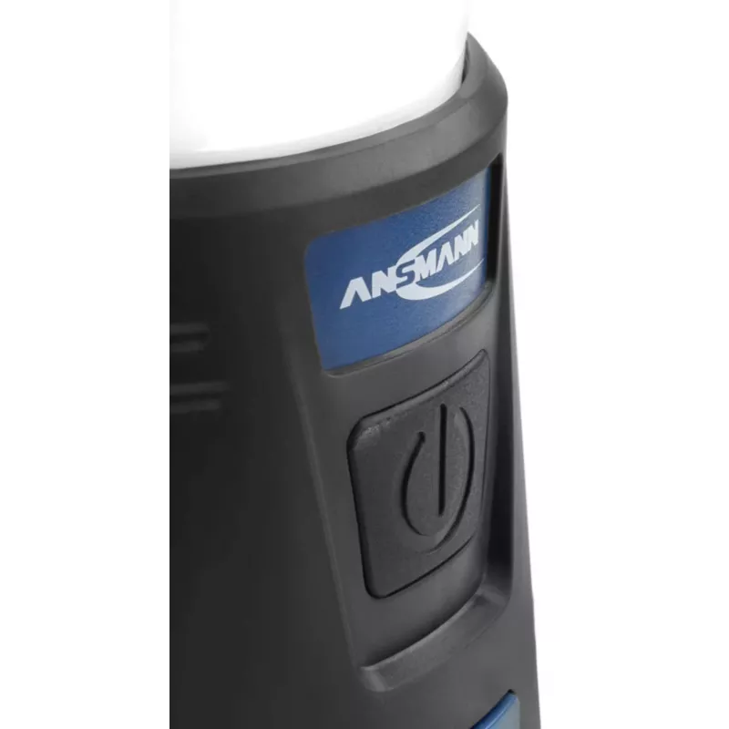 Lanterna de campismo a bateria ANSMANN CL600B - preto/azul - ABS - gancho de suspensão - IPX4 - 600 lúmenes
