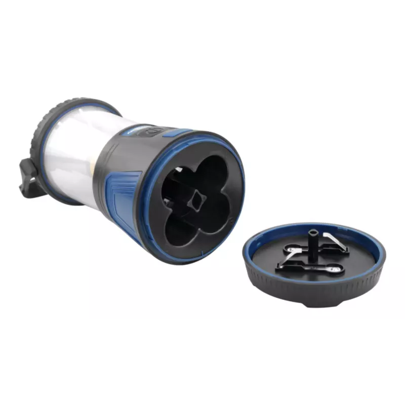 Lanterna de campismo a bateria ANSMANN CL600B - preto/azul - ABS - gancho de suspensão - IPX4 - 600 lúmenes