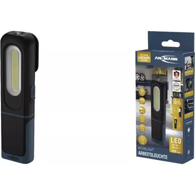 Projetor LED a bateria ANSMANN WL350R preto, 1800 lux, 350 lúmenes, 1 unid. (1600-0706)