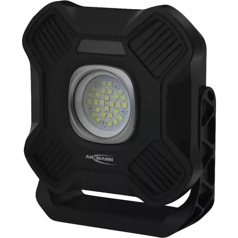 Candeeiro de Trabalho LED Recarregável ANSMANN WL2000R, Preto, 20W, 2000lm, com Íman, Gancho de Suspensão, Tripé - 1 unid. (1600-0755)