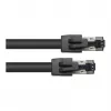Cabo de rede RNS® Cat.8.1 S/FTP, 0,5 m, preto, LSZH, 40 Gbit/s, 2000 MHz