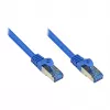 GoodConnections RNS® Cabo de rede com proteção anti-dobras, Cat.6A, S/FTP, PiMF, sem halogéneos, 500MHz, azul, 2m