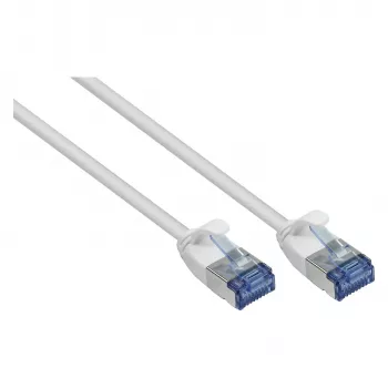 GoodConnections RNS® SlimLine Cabo de rede Cat.6A U/FTP PiMF LSZH 500MHz cobre branco 0,25m