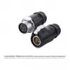 GoodConnections IC01-20P301 conector industrial S1 Power, ficha de 3 pinos, M20, bloqueio click, terminal de soldar, IP65/66